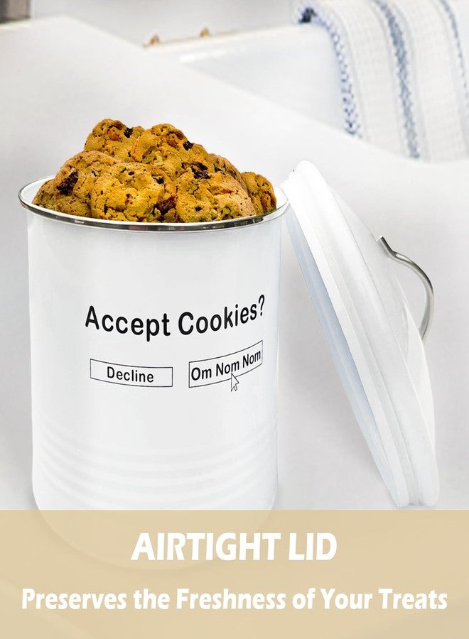 AZEZO Unique Cookie Jars with Lids Airtight, Cute COOKIE TINS with Lids, Vintage Cookie Jars for Kitchen Counter Decorative, Large Cookie Jar Funny & Creative Cookie Container - Image 2